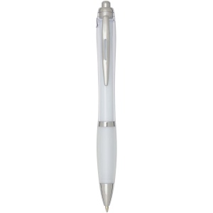 Stylo bille en plastique recyclé RCS avec corps et grip colorés (encre noire) Nash 2