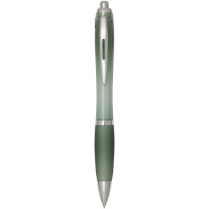 Stylo bille en plastique recyclé RCS avec corps et grip colorés (encre noire) Nash 12