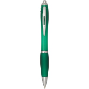 Stylo bille en plastique recyclé RCS avec corps et grip colorés (encre noire) Nash 11