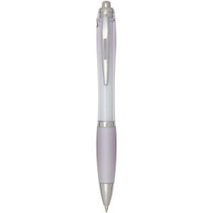 Stylo bille en plastique recyclé RCS avec corps et grip colorés (encre noire) Nash 6