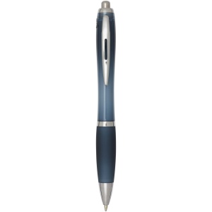 Stylo bille en plastique recyclé RCS avec corps et grip colorés (encre noire) Nash 10