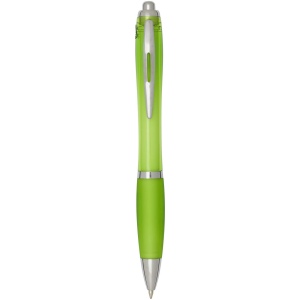 Stylo bille en plastique recyclé RCS avec corps et grip colorés (encre noire) Nash 13