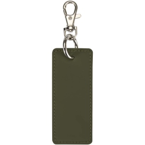 Porte-clés rectangulaire à breloques en matériaux recyclés certifié GRS Resi Plus 17