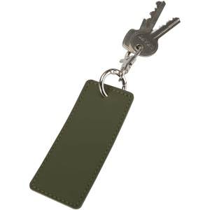 Porte-clés rectangulaire à breloques en matériaux recyclés certifié GRS Resi Plus 23