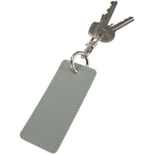 Porte-clés rectangulaire à breloques en matériaux recyclés certifié GRS Resi Plus 24