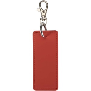 Porte-clés rectangulaire à breloques en matériaux recyclés certifié GRS Resi Plus 9