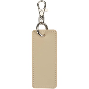 Porte-clés rectangulaire à breloques en matériaux recyclés certifié GRS Resi Plus 14