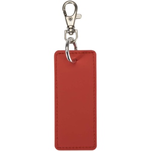Porte-clés rectangulaire à breloques en matériaux recyclés certifié GRS Resi Plus 15