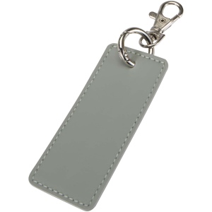 Porte-clés rectangulaire à breloques en matériaux recyclés certifié GRS Resi Plus 6