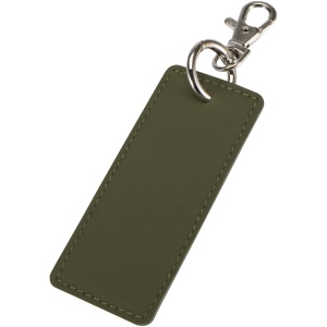 Porte-clés rectangulaire à breloques en matériaux recyclés certifié GRS Resi Plus 5