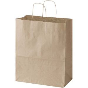 Sac en papier Kraft 80 à 90 g/m2 avec poignées torsadées 32 x 17 x 39 cm 7