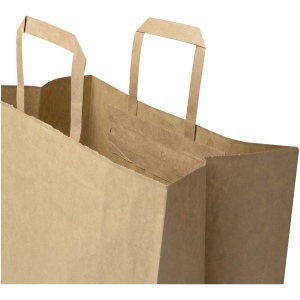 Sac en papier Kraft 80 à 90 g/m2 avec poignées plates 32 x 17 x 39 cm 9