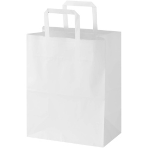 Sac en papier Kraft 80 g/m2 avec poignées plates 25 x 15 x 32 cm 6