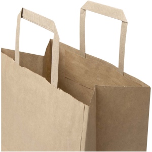 Sac en papier Kraft 80 g/m2 avec poignées plates 25 x 15 x 32 cm 9