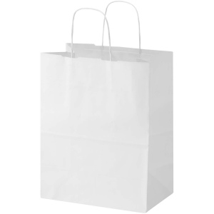 Sac en papier Kraft 80 à 90 g/m2 avec poignées torsadées 25 x 15 x 32 cm 6