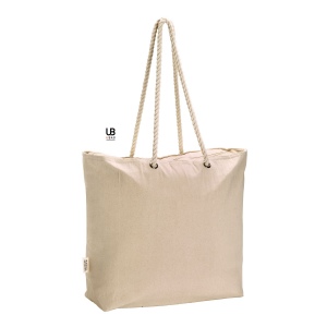 Sac isotherme bahamas 80% coton recycle 20% pes recycle 260gsm nature