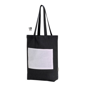 Sac shopping t bottom recyccle avec poche exterieure en coton : michigan 2
