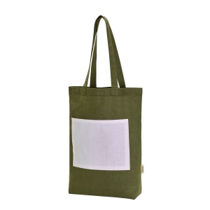 Sac shopping t bottom recyccle avec poche exterieure en coton : michigan