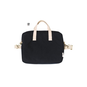 Porte document roy noir 80% coton recycle 20% polyester recycle 340g 2