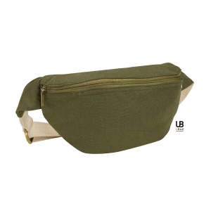 Sac banane romy kaki 80% coton recycle 20% polyester recycle 340gsm