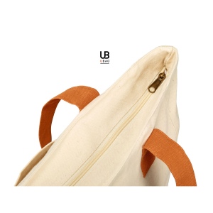 Sac t bottom zippe en coton recycle. poche interieure : baltimore 5