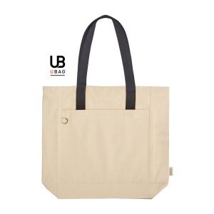 Sac t bottom zippe en coton recycle. poche interieure : baltimore 2
