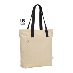 Sac t bottom zippe en coton recycle. poche interieure : baltimore