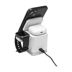 Support de charge/chargeur rapide 3 en 1 avec un boîtier fabriqué à partir d'ABS recyclé certifié RCS à 100% 6