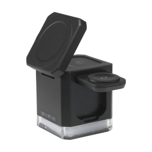 Support de charge/chargeur rapide 3 en 1 avec un boîtier fabriqué à partir d'ABS recyclé certifié RCS à 100% 3