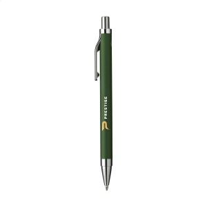 Stylo à bille à encre bleue dont le corps est fabriqué en aluminium 100% recyclé, avec une finition mate 12