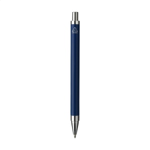 Stylo à bille à encre bleue dont le corps est fabriqué en aluminium 100% recyclé, avec une finition mate 16