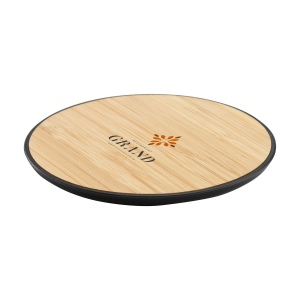 Chargeur rapide sans fil 15 W en ABS et bambou certifié FSC 100% 6