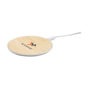 Chargeur rapide sans fil 15 W en ABS et bambou certifié FSC 100% 3