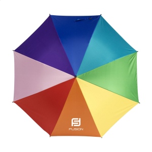 Parapluie en polyester pongee RPET 190T à huit panneaux dans différentes couleurs vives 3