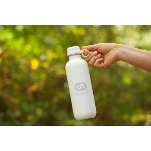 Bouteille d'eau à simple paroi et anti-fuite en acier inoxydable recyclé 16