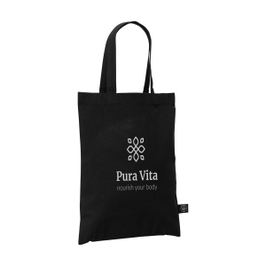 Petit sac compact en coton avec anses courtes, composé à 60 % de coton recyclé et à 40 % de polyester recyclé (140 g/m²) 7