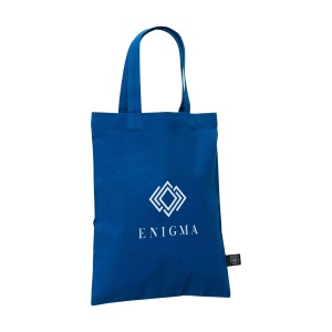 Petit sac compact en coton avec anses courtes, composé à 60 % de coton recyclé et à 40 % de polyester recyclé (140 g/m²) 9