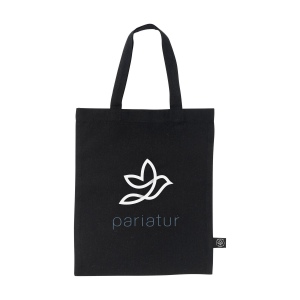 Petit sac compact en coton avec anses courtes, composé à 60 % de coton recyclé et à 40 % de polyester recyclé (140 g/m²) 11