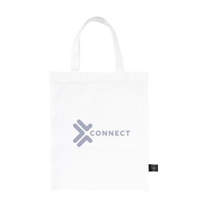 Petit sac compact en coton avec anses courtes, composé à 60 % de coton recyclé et à 40 % de polyester recyclé (140 g/m²) 12