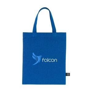 Petit sac compact en coton avec anses courtes, composé à 60 % de coton recyclé et à 40 % de polyester recyclé (140 g/m²) 13