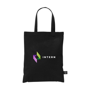 Petit sac compact en coton avec anses courtes, composé à 60 % de coton recyclé et à 40 % de polyester recyclé (140 g/m²) 3