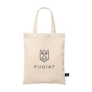 Petit sac compact en coton avec anses courtes, composé à 60 % de coton recyclé et à 40 % de polyester recyclé (140 g/m²)