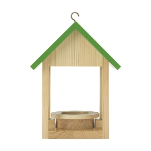 Charmante mangeoire à oiseaux de la marque Rackpack, fabriquée en bois de pin certifié FSC 100% et équipée d'une table et de deux chaises 4