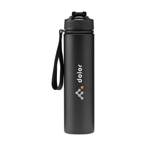 Bouteille d'eau/thermos à double paroi, anti-fuite, en acier inoxydable recyclé, avec finition en poudre mate 6