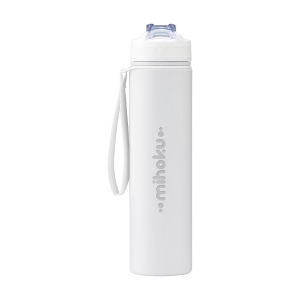 Bouteille d'eau/thermos à double paroi, anti-fuite, en acier inoxydable recyclé, avec finition en poudre mate 9