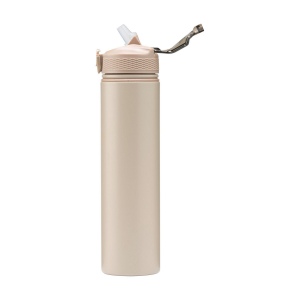 Bouteille d'eau/thermos à double paroi, anti-fuite, en acier inoxydable recyclé, avec finition en poudre mate 12