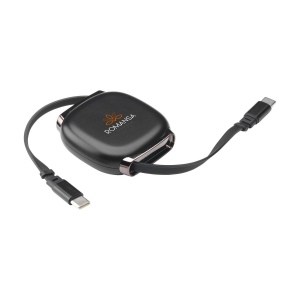 Câble USB-C vers USB-C compact et enroulable de 1 mètre 3