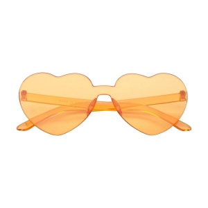 Lunettes de soleil en plastique très originales avec verres fumés dégradés en forme de cœur 6
