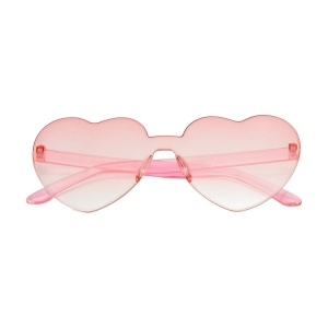 Lunettes de soleil en plastique très originales avec verres fumés dégradés en forme de cœur 7