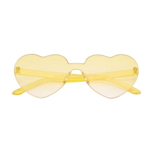 Lunettes de soleil en plastique très originales avec verres fumés dégradés en forme de cœur 8